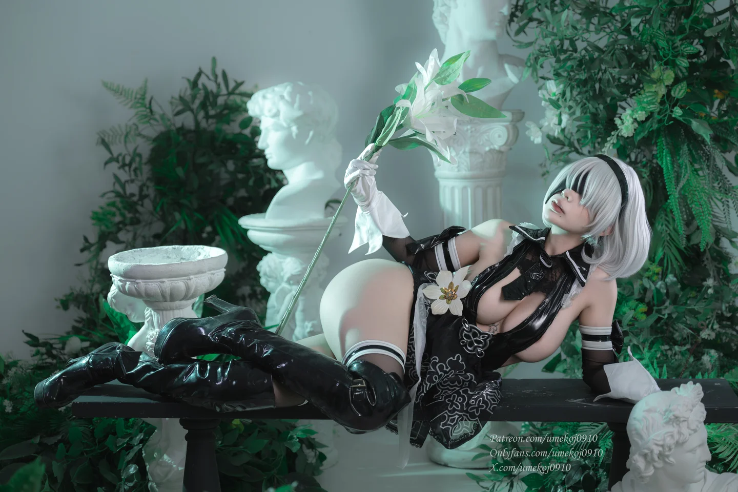 Umeko_J - Eve 2B Dress – Stellar Blade [107P,11V-2.05GB] tg@simisebaisi 【丝足阁】005.webp